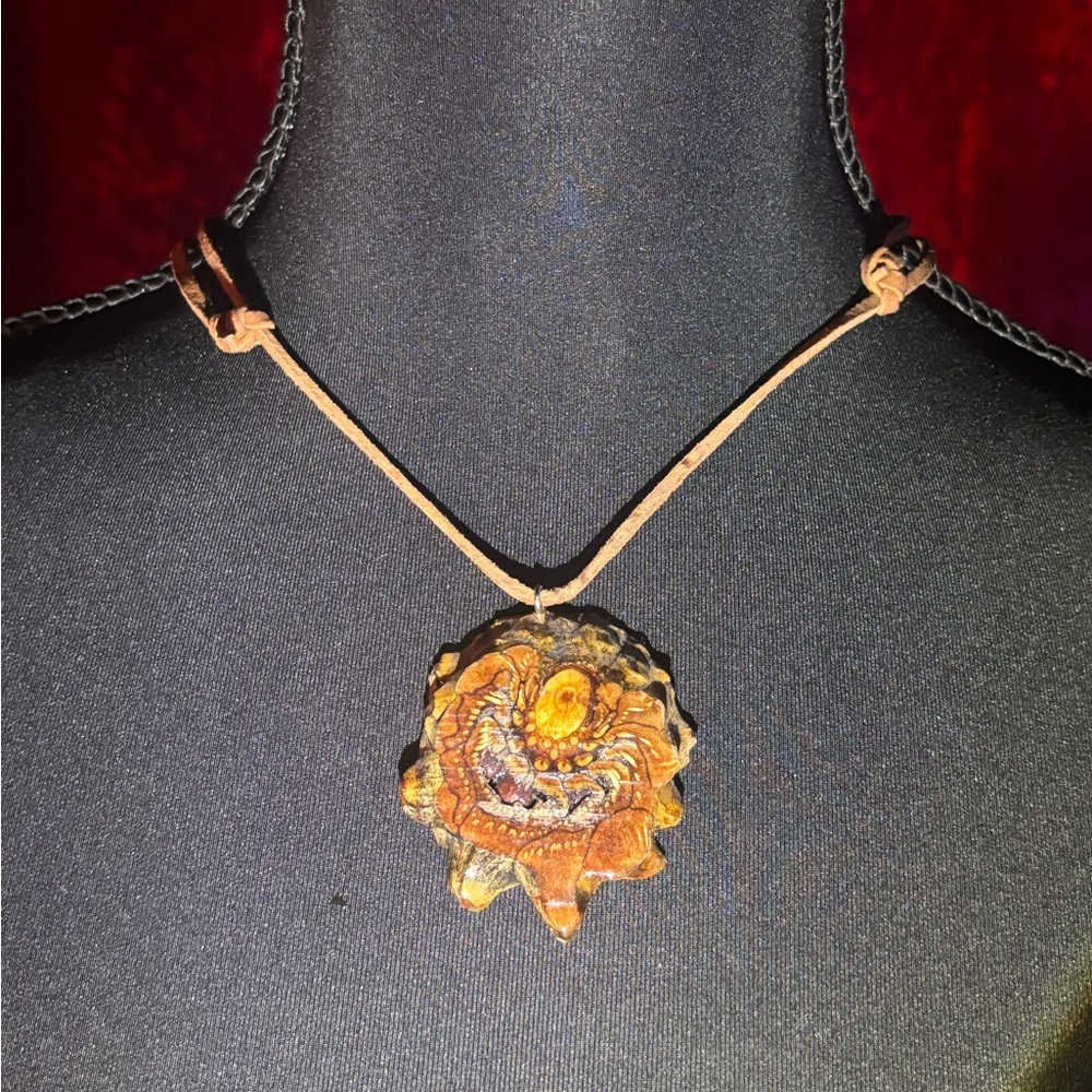 Handcrafted Pinecone Pendant Necklace